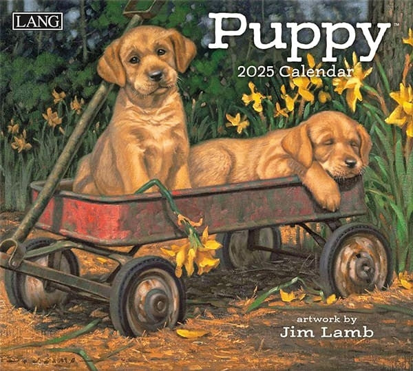 Calendrier lang 2025 puppy