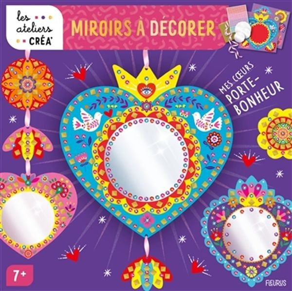 Mirrors to decorate - lucky hearts