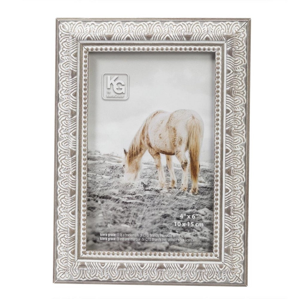 4x6'' silver kiera grace photo frame