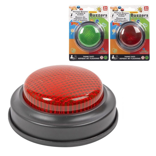 Response buzzer with sound and light