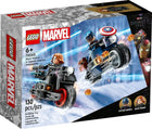 Lego marvel 76260 black widow & captain america motorcycles 6+ 130 pcs