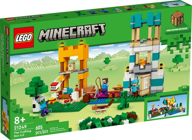 Lego minecraft 21249 the crafting box 4.0 605 pcs 8+