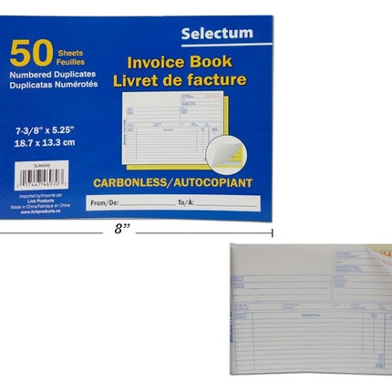 Livret de factures slectum 50 dup