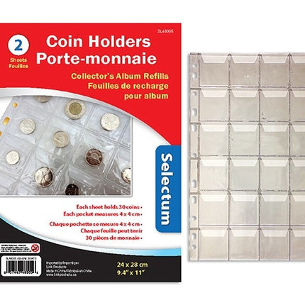 Feuilles collection monnaie
