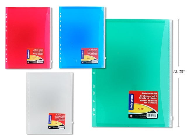 Sheet protector/zipper pocket