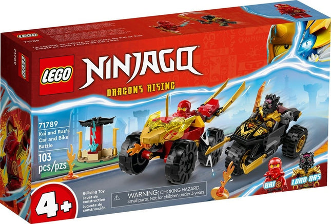 Lego ninjago 71789 kai and ras's car and bike battle 4+