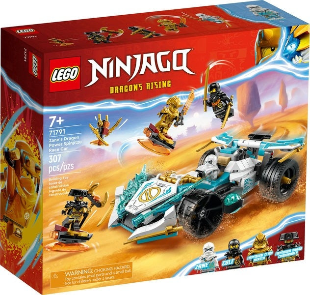 Lego ninjago 71791 zane's dragon power spinjitzu race car 7+