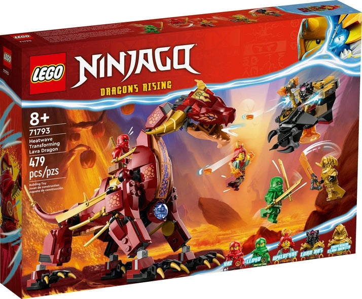 Lego ninjago 71793 heatwave transforming lava dragon