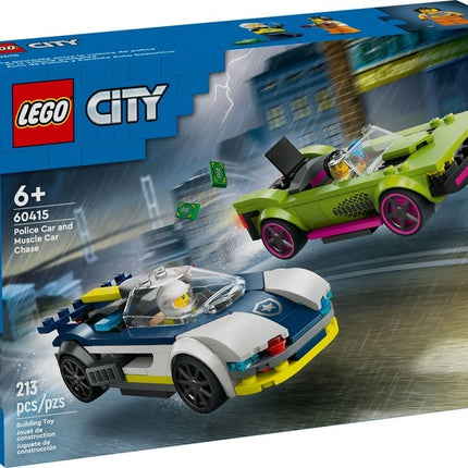 Lego city 60415 police car and muscle car chase