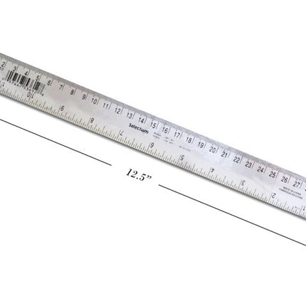 Regle plastique 12po clair