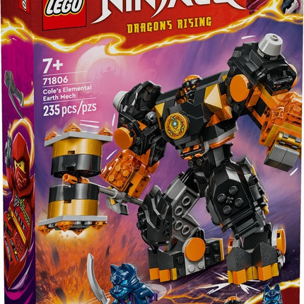 Lego ninjago 71806 cole's elemental earth mech