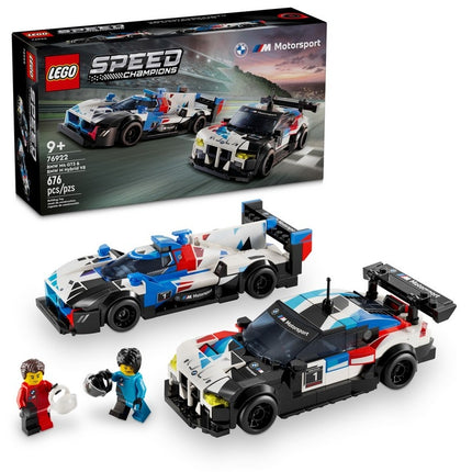 Lego speed champions, bmw m4 gt3 and bmw m hybrid v8 76922