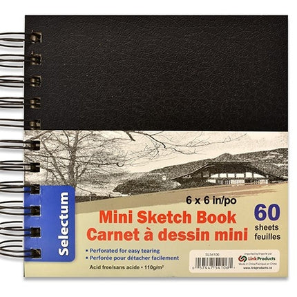 6*6in 60 sheets drawing book