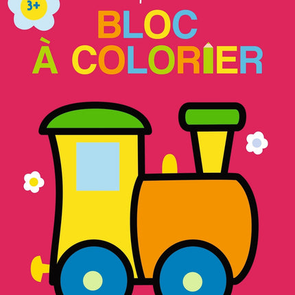 My first coloring block - train