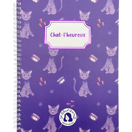 Spiral notebook - happy cat