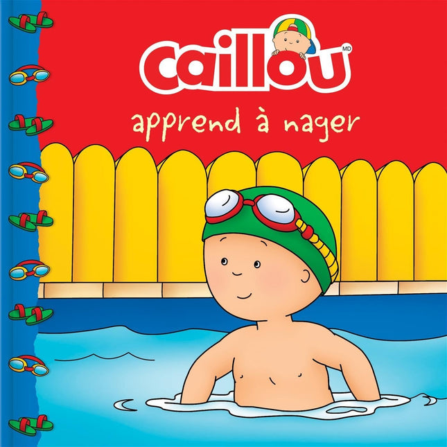 Caillou learns to swim