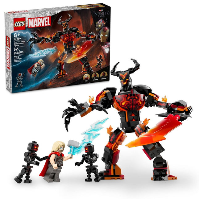 Lego marvel 76289 thor vs surtur construction figure