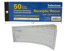 Booklets 50 double receipts