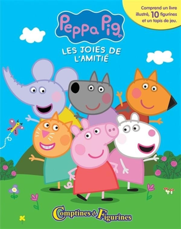 Les joies de l'amitié peppa pig - comptines et figurines
