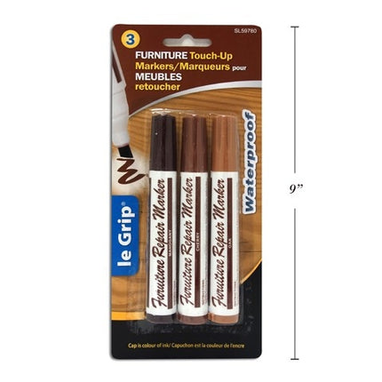 Pqt 3 marqueurs pour retoucher meubles