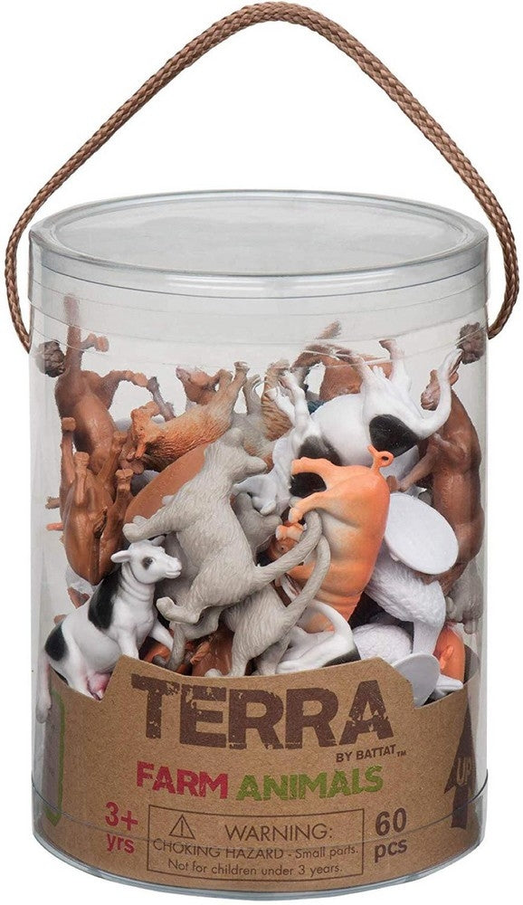 Terra - set of 60 farm animals