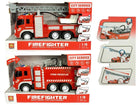 Fire truck friction sounds and water hose