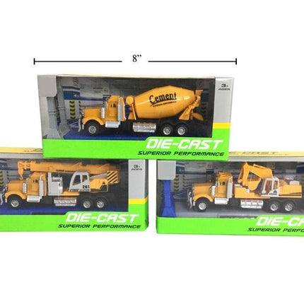 Yellow trucks ass. die-cast