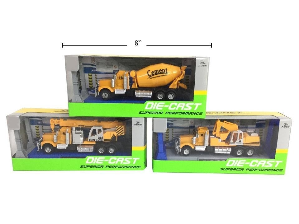 Yellow trucks ass. die-cast