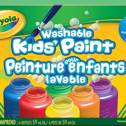 Crayola - 6 bottles washable paint