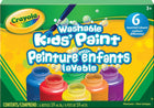 Crayola - 6 bottles washable paint