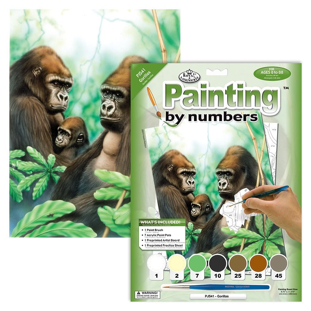 Peinture numéros gorillas