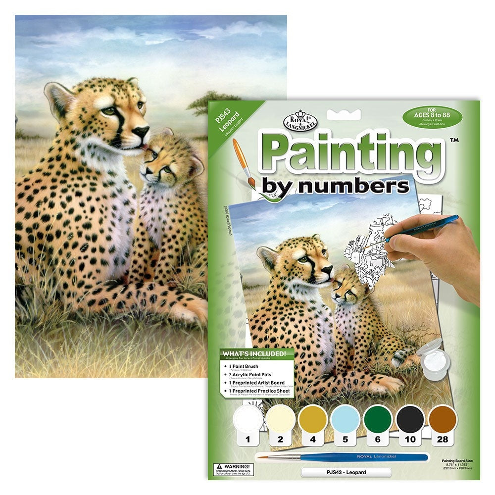 Leopard paint numbers