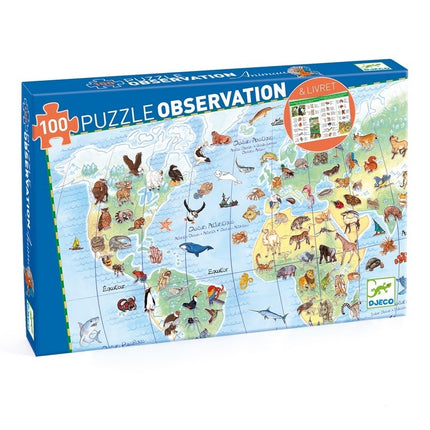 Puzzle observation 100p animaux