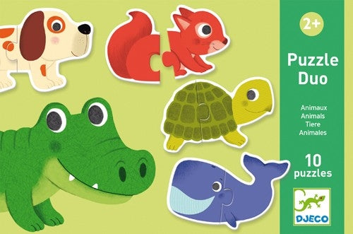 Djeco puzzle duo animals 10 puzzles