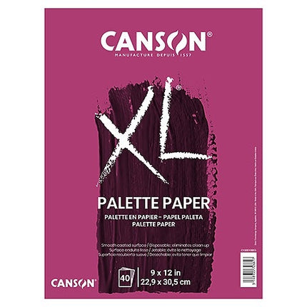 Palette en papier canson 40fls 12x16''