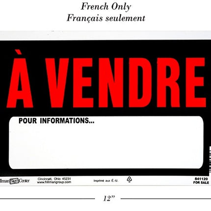 Affiche à vendre