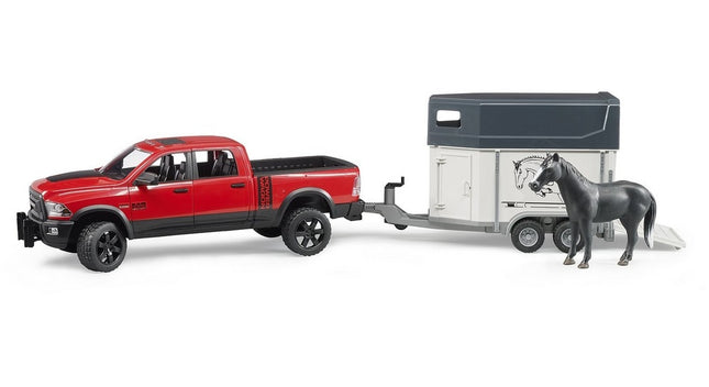 Ram 2500 power wagon with horse trailer - bruder 02501