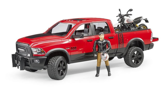 Ram 2500 power wagon avec ducati desert sled - bruder 02502