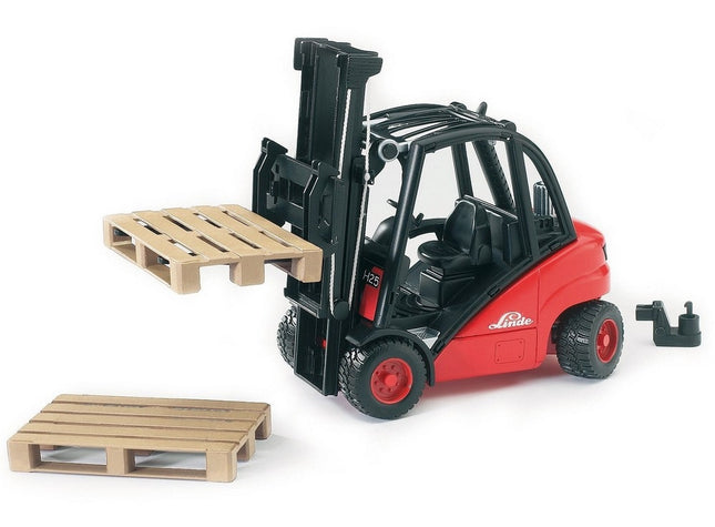 Linde h30d forklift with coupling device - bruder