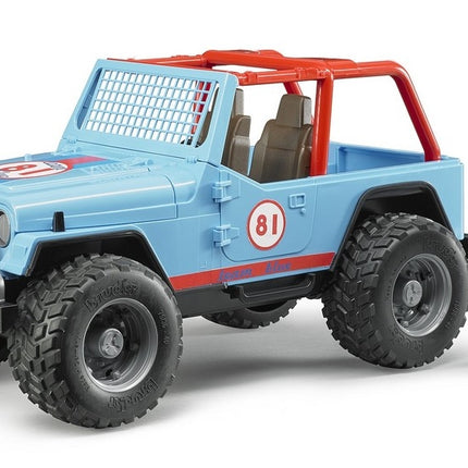 Jeep cross country racer bleue avec conducteur - bruder 02541