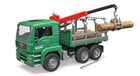 Man timber transport truck with loading crane - bruder 02769