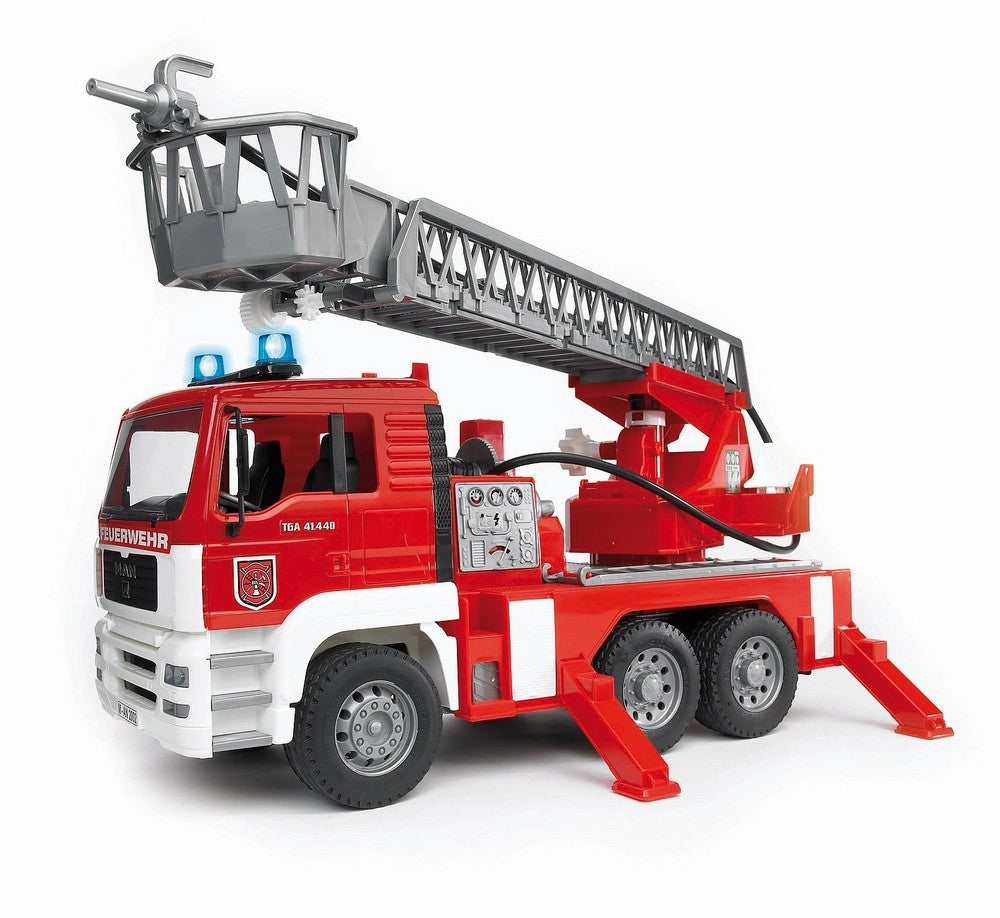 Man fire truck with rotating ladder - bruder 02771