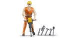 Construction worker with accessories - bruder 60020