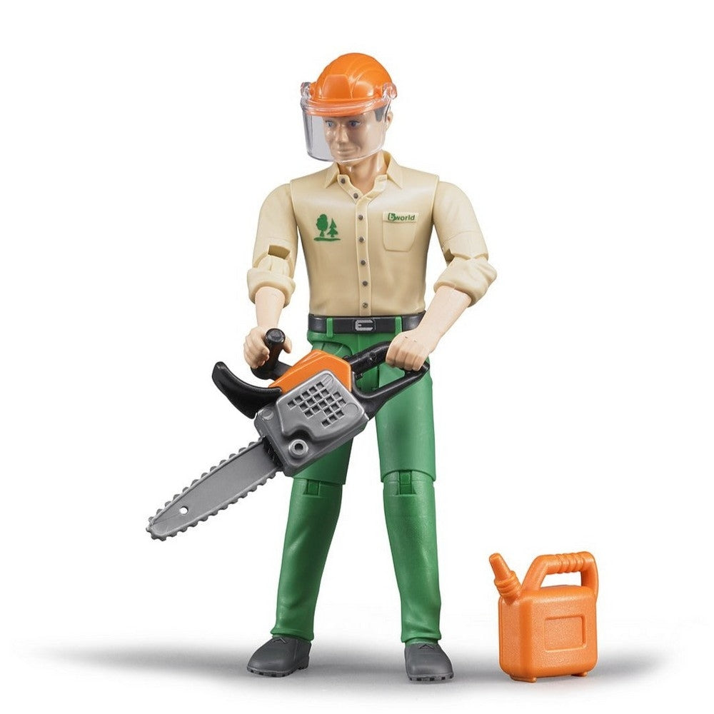 Forestry worker with accessories - bruder 60030