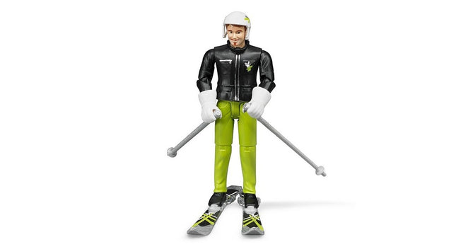 Skier with accessories - bruder 60040