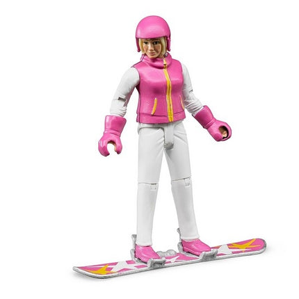 Femme sur snowboard - bruder 60420