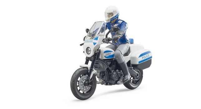 Motocyclette ducati de police avec officier bruder 62731