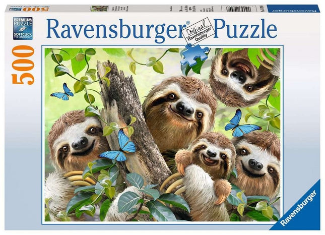 Ravensburger Sloth Self-Portrait Puzzle 500p