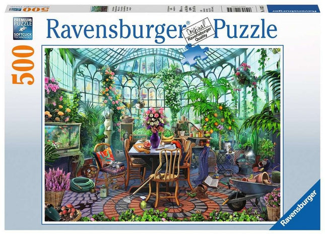 Ravensburger puzzle one morning in the greenhouse 500p