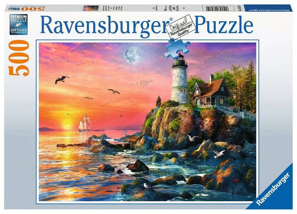 Casse-tête ravensburger phare au coucher du soleil 500pc